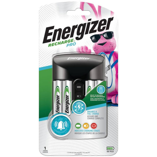 Energizer Recharge Pro Charger for NiMH Rechargeable AA and AAA Batteries