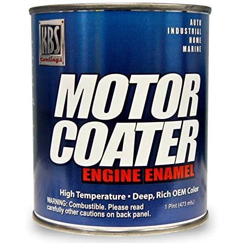 KBS Coatings 60301 Chevy Orange Motor Coater Engine Paint - 1 Pint