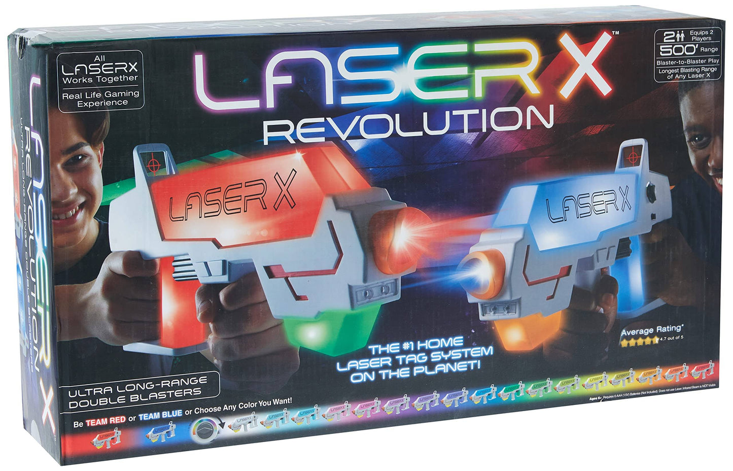 Laser x Revolution Two Player Long Range Laser Tag Gaming Blaster Set