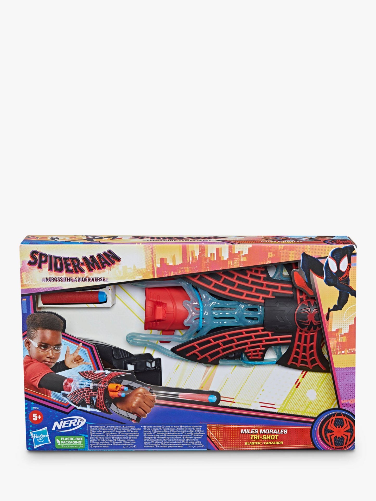 Spider-Man: Across The Spider-Verse Nerf Miles Morales Tri-Shot Blaster