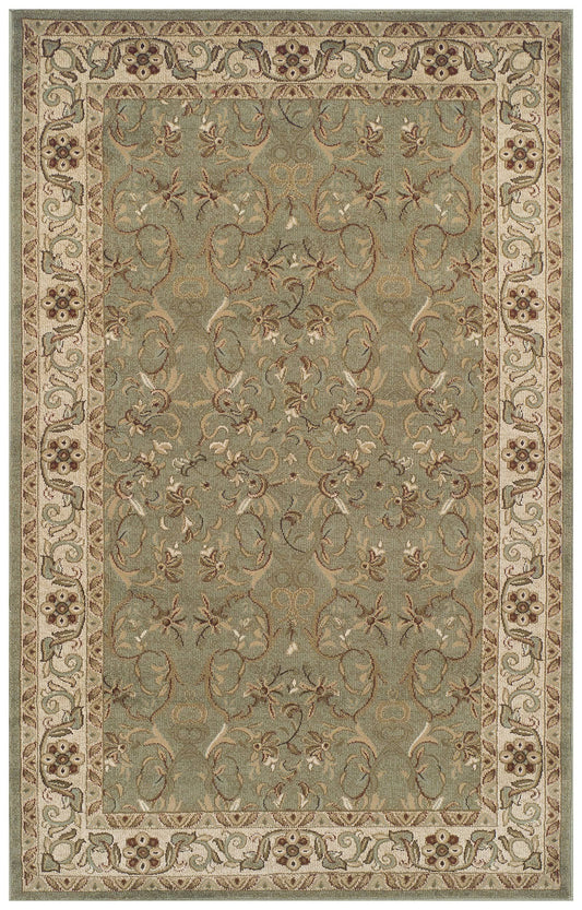 Superior Heritage Oriental Floral Indoor Runner Rug, Mocha, 2 7 x 8