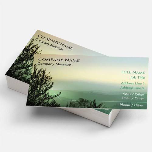 VistaPrint Business Cards Matte | 50 qty | Therapy Template