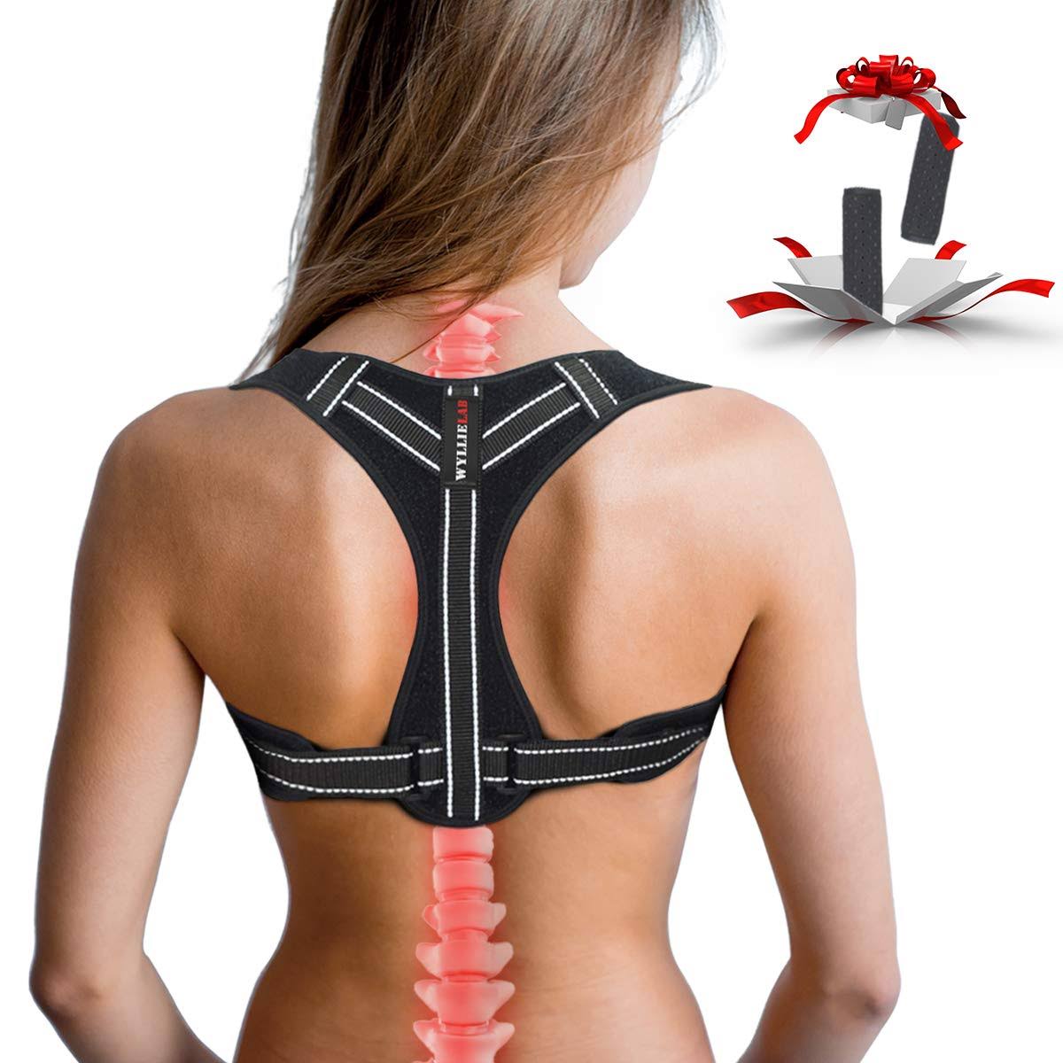 Posture Corrector for Women, Adjustable Back for Men, Effective Comfortable Best Back Brace for Posture Under Clothes