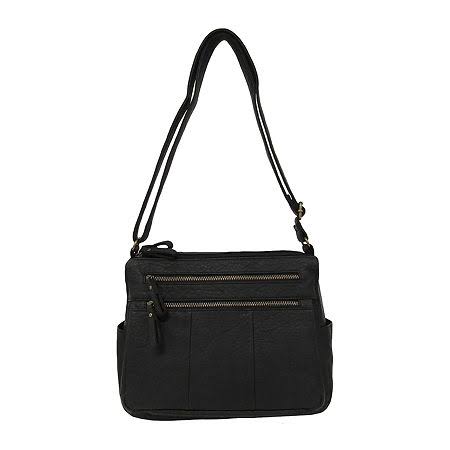 Bueno of California Medium Double Zip Shoulder Bag