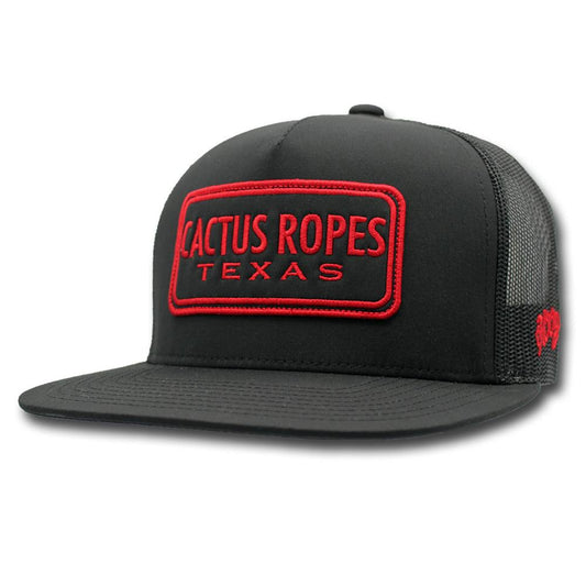 Hooey Cactus Ropes Black Trucker Hat