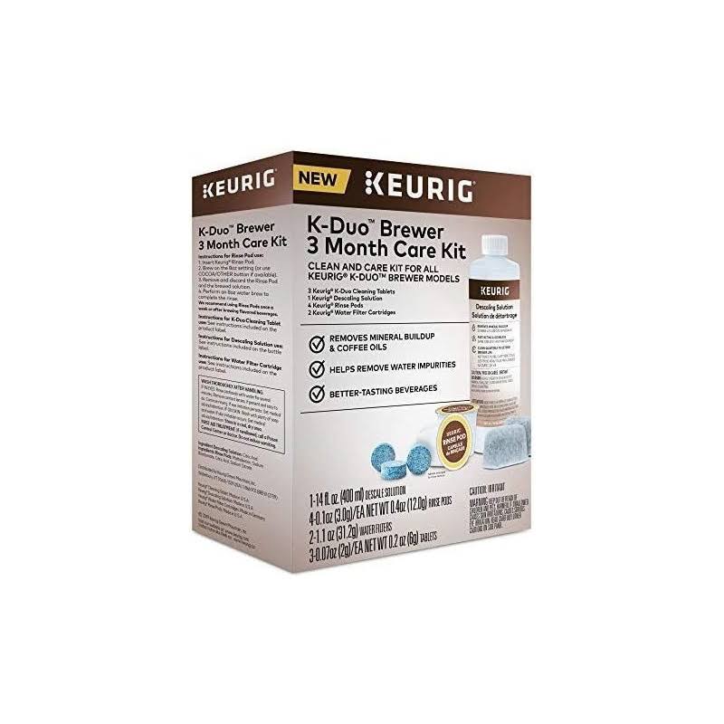 Keurig K-Duo Brewer Care Kit, 3 Month