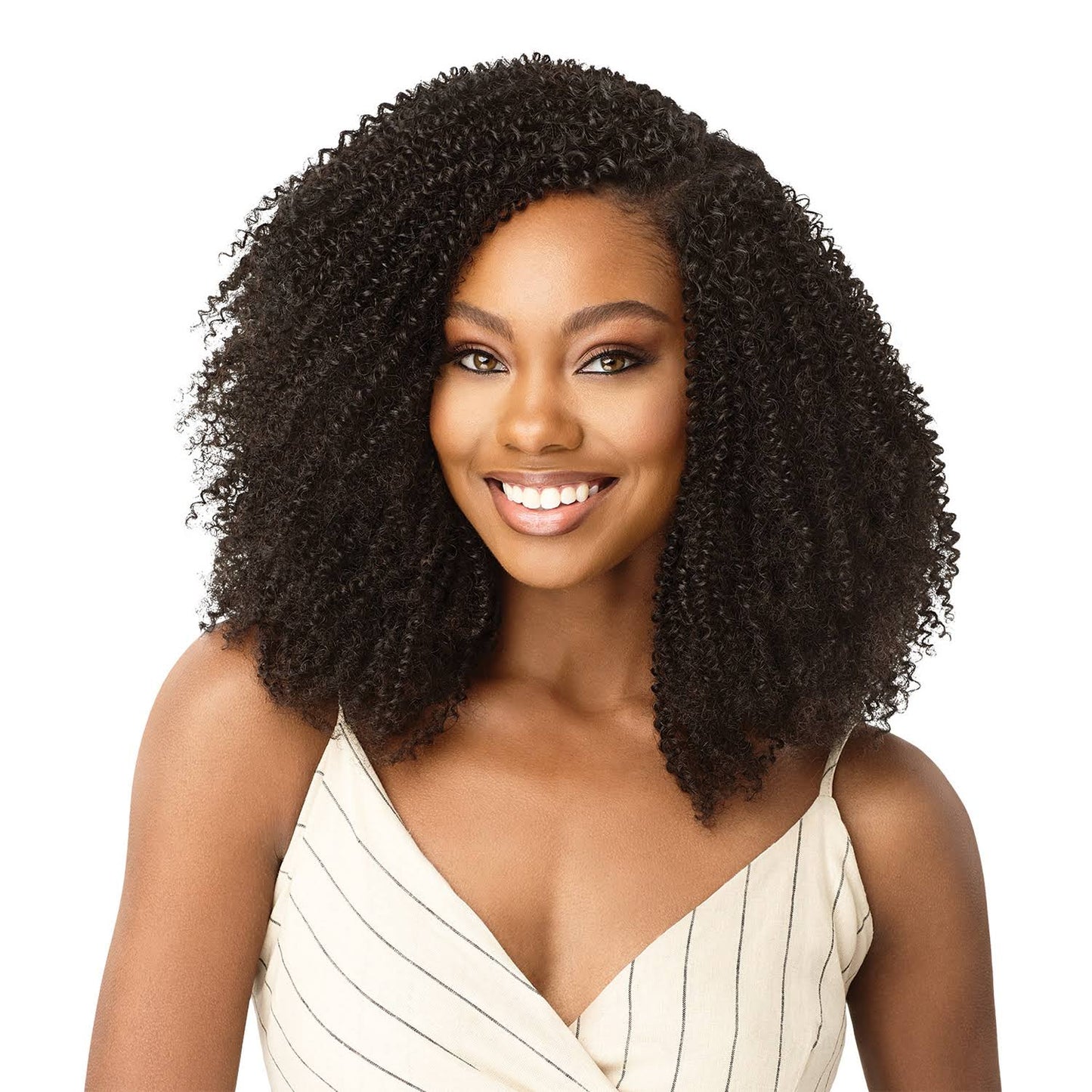 Outre Human Hair Blend Big Beautiful Hair Clip in 9, 4C Coily Fro 10