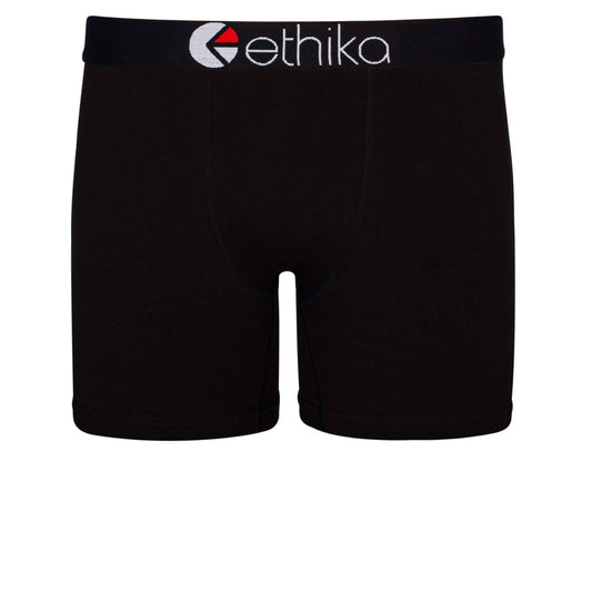 Ethika Mens Mid Boxer Brief | Blackout