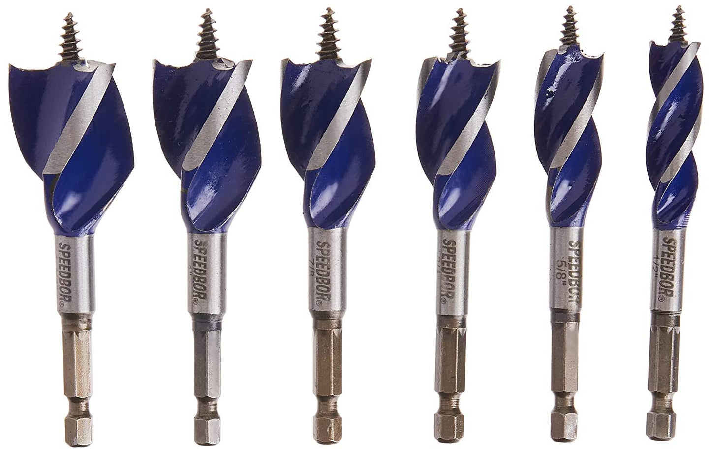 SPEEDBOR 1877239 Irwin Tools Max Wood Drilling Bits 4-Inch 6-Piece