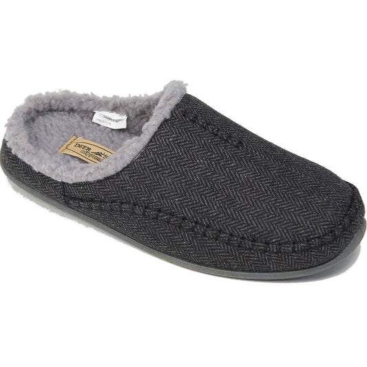 Deer Stags Mens Nordic Slipper - Navy