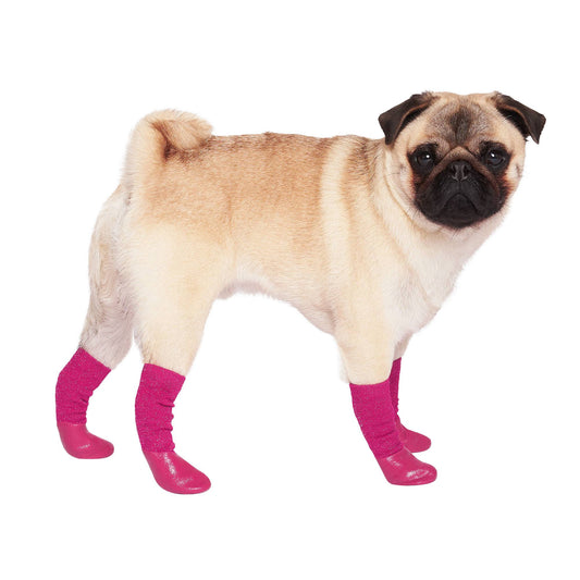 Canada Pooch Pink Slouchy Dog Socks, Small