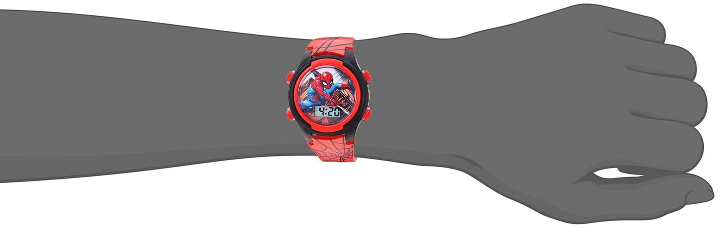 Accutime Kids Marvel Spider-Man Digital Quartz Plastic Watch for Boys