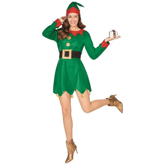 Northlight Size Small Womens Red and Green Elf Costume 2-Piece