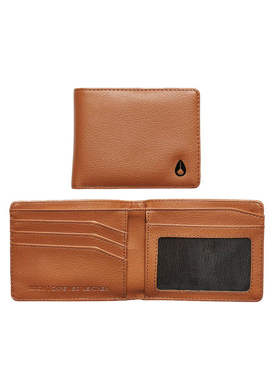 Nixon Cape Vegan Leather Wallet - Saddle