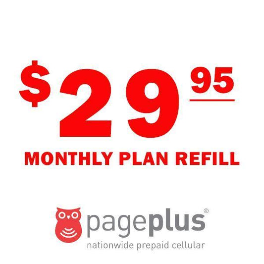 Page Plus Monthly Plan Refill $29.95 by PrePaid Phone Zone