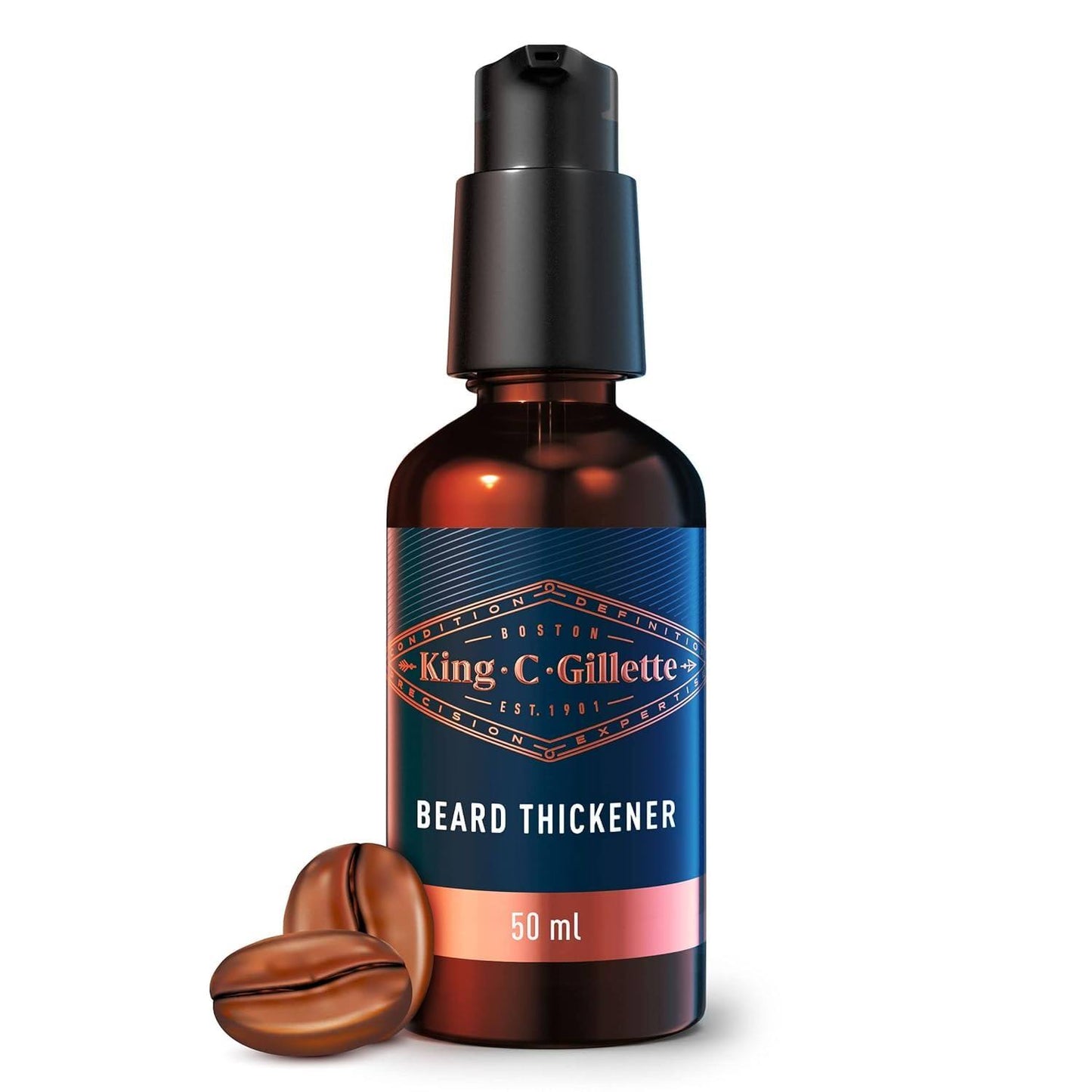 King C. Gillette Beard Thickener Formulated with Vitamin B Complex and Caffeine