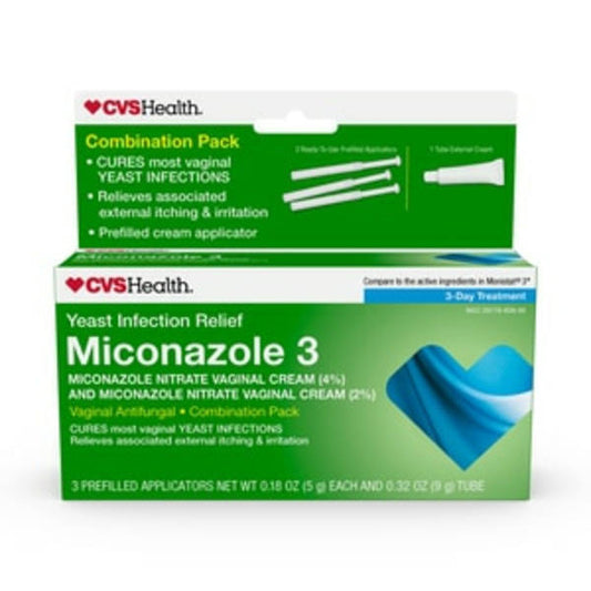 CVS Pharmacy Miconazole 3 Vaginal Antifungal Combination Pack - .18 oz