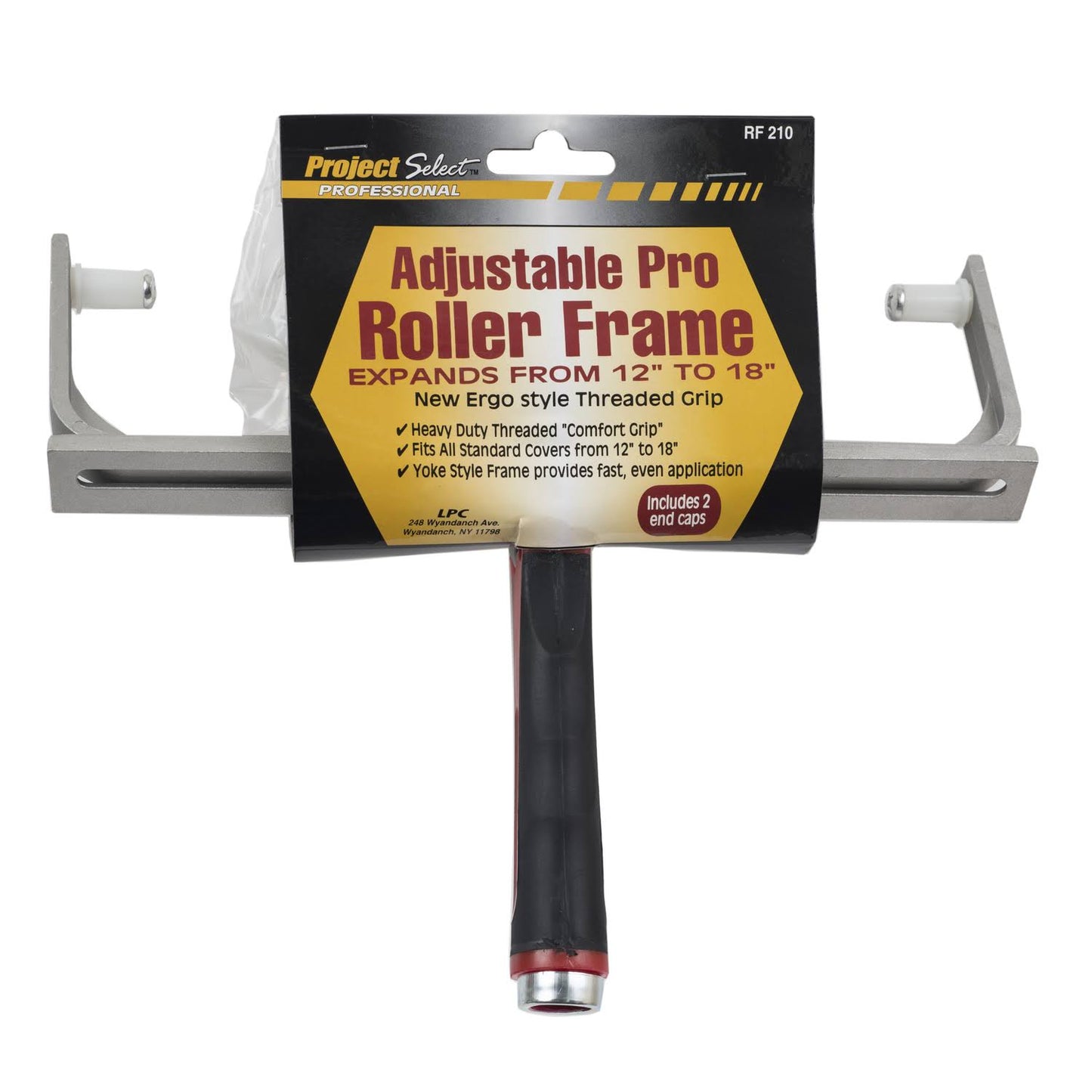 Linzer Products RF210 18 Paint Roller Frame, Adjustable 12 - 18, Red