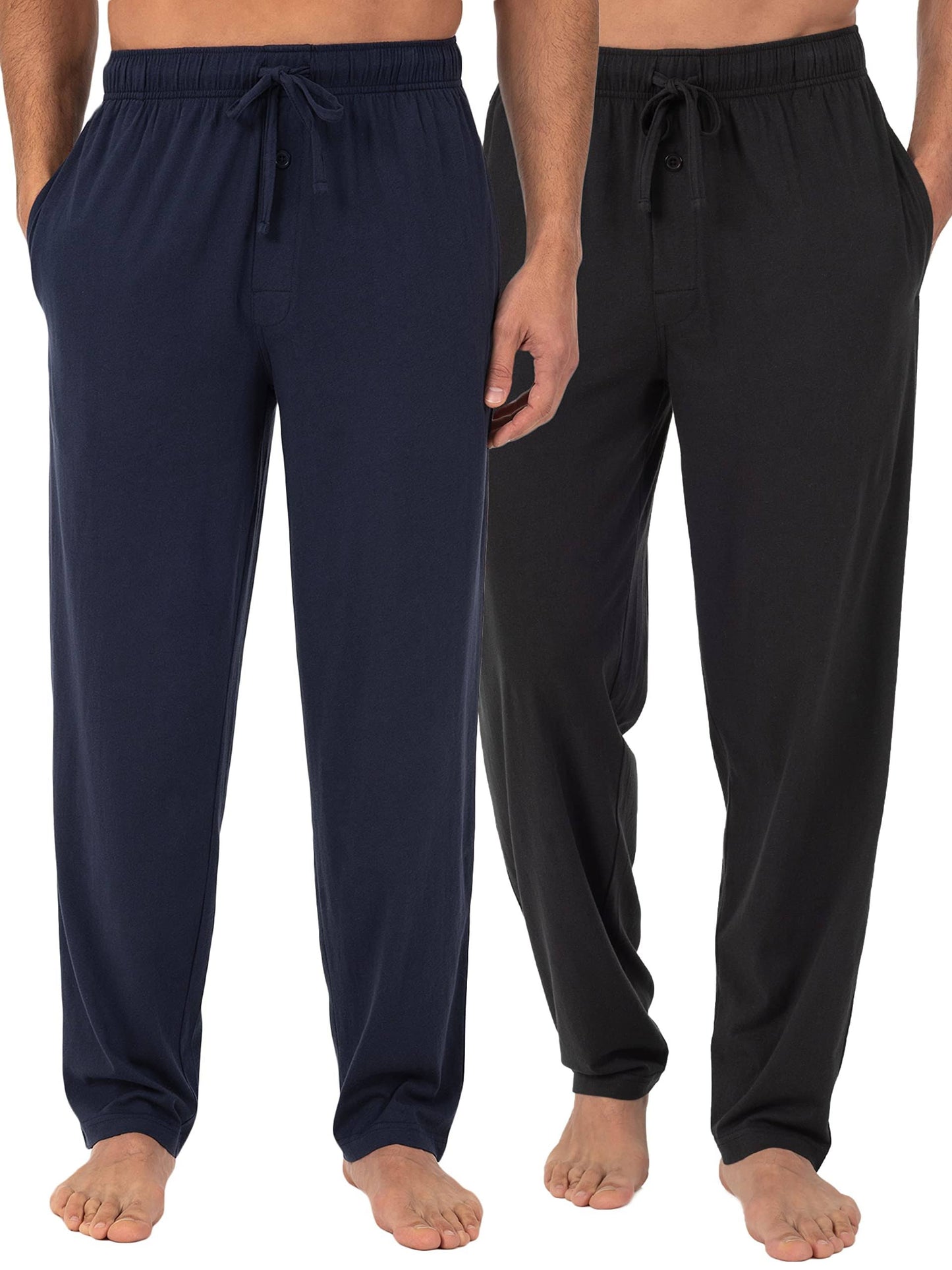 Fruit of The Loom Mens Jersey Knit Sleep Pant, Size: Large, Blue