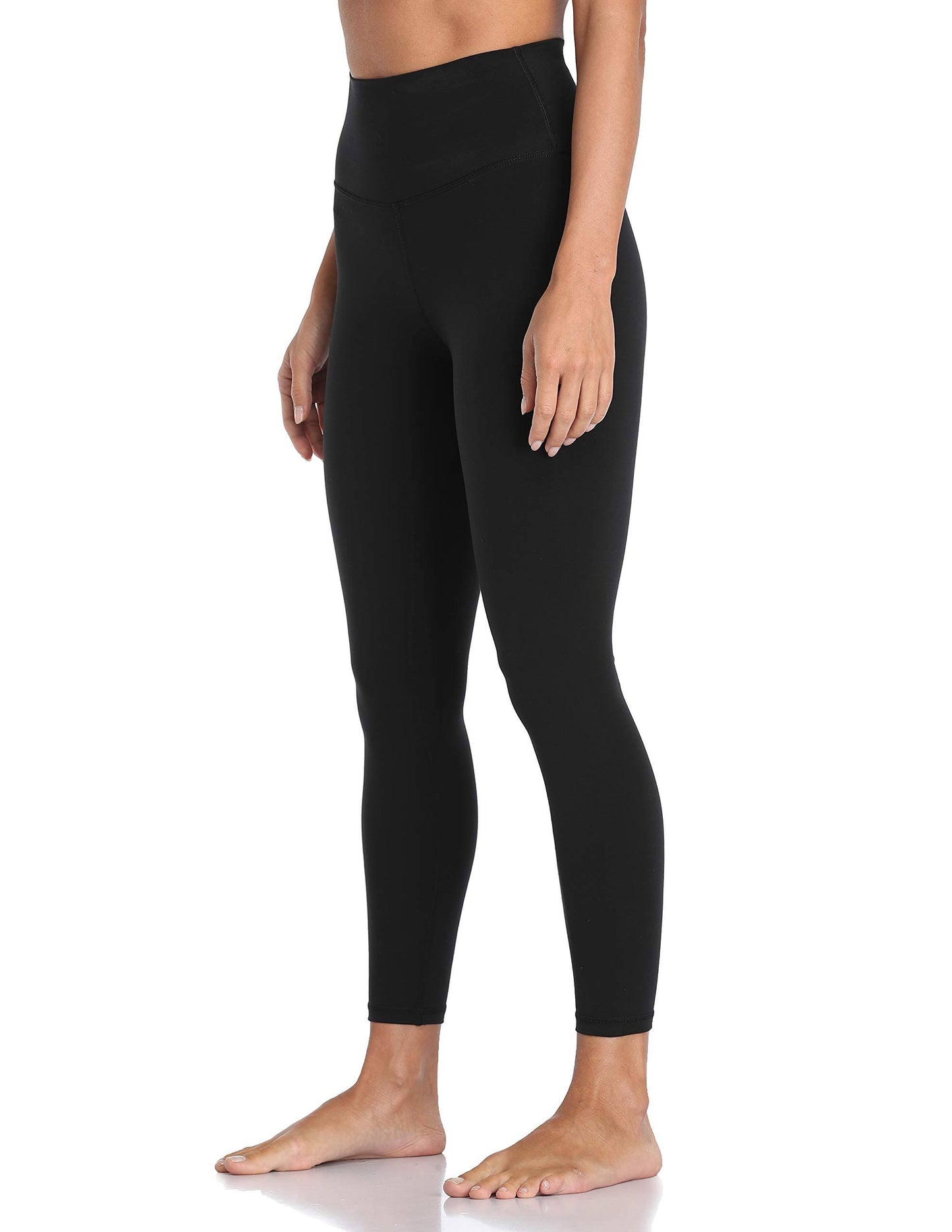 Colorfulkoala Womens Buttery Soft High Waisted Yoga Pants Full-Length Leggings (M, Black)