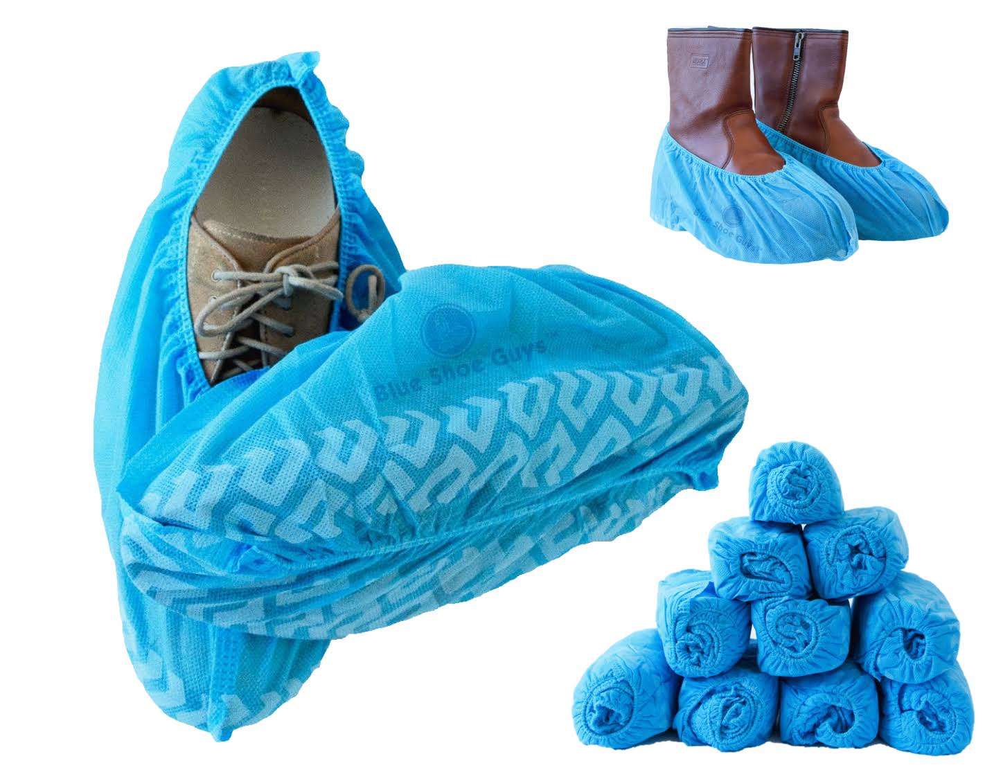 Blue Shoe Guys Premium Disposable Shoe Covers 100 Pack | BSGCR40US100