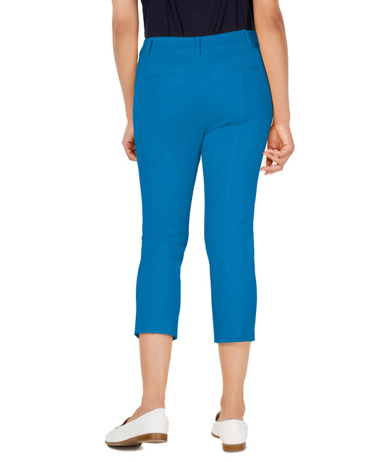 Charter Club Intrepid Blue Womens Chelsea Pull-On Tummy-Control Capri, 6