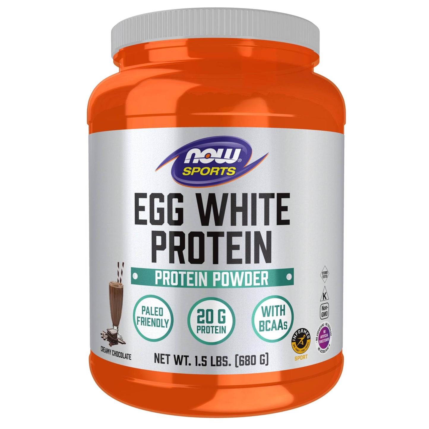 NOW Foods Eggwhite Protein Powder - 1.2 lb tub