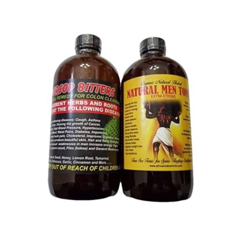 Soursop Bitters & Organic Natural Men Tonic - 16oz. Each by Makola.com