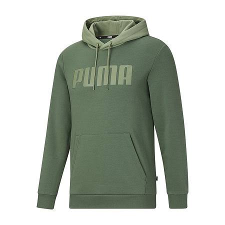 Puma Mens Long Sleeve Hoodie | Green | Regular Medium | Shirts + Tops Hoodies