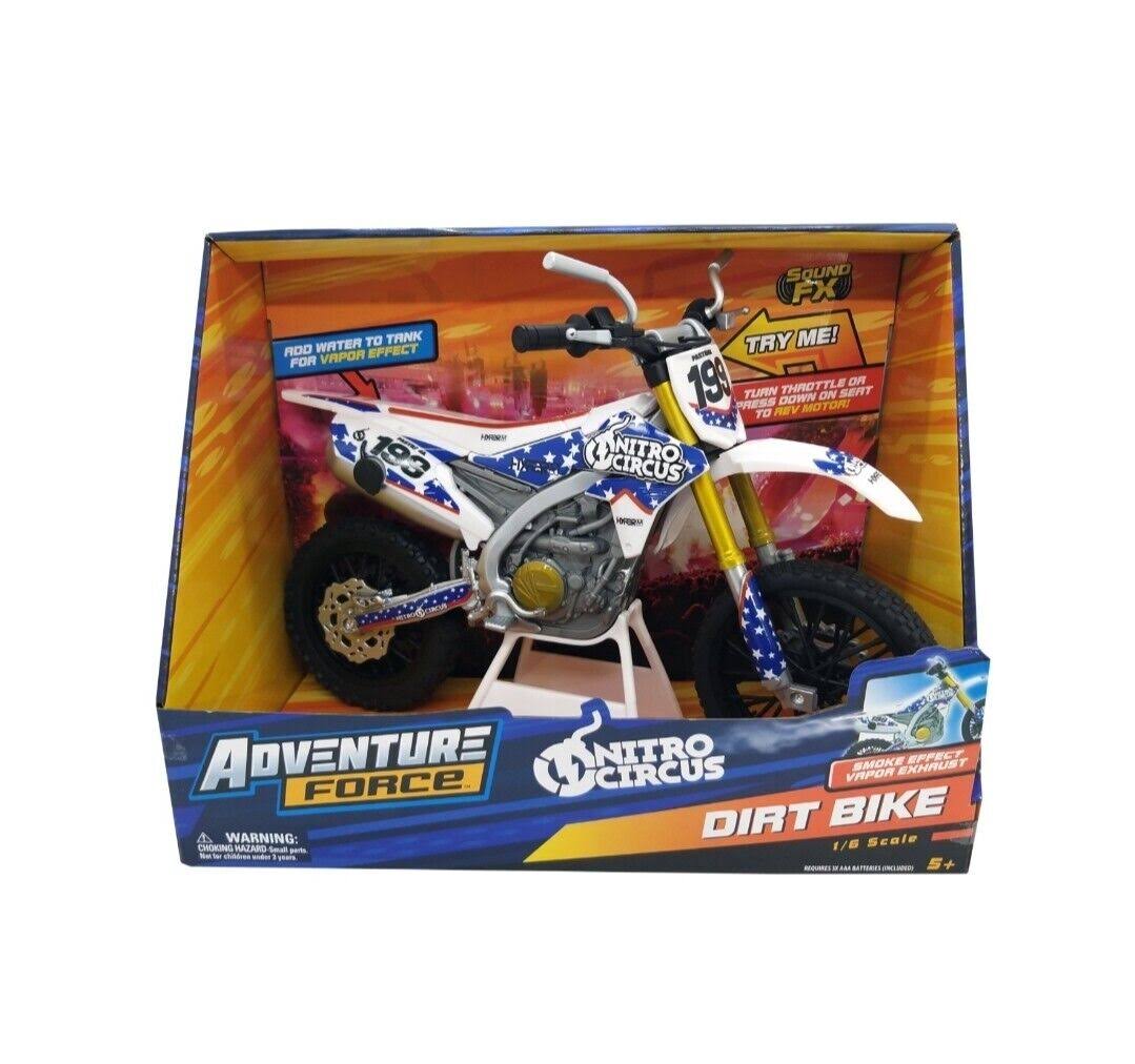 Adventure Force 1:6 Scale Motorcycle Play Vehicle for Kids w/Nitro Circus Travis Pastrana Graphics