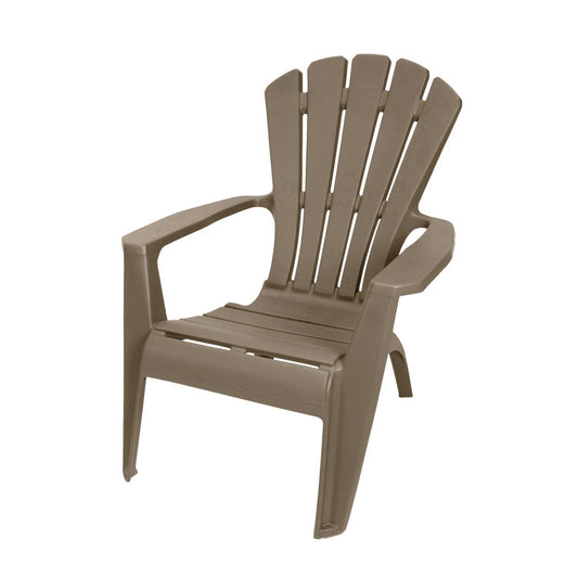 Gracious Living King Brown Resin Frame Adirondack Armchair