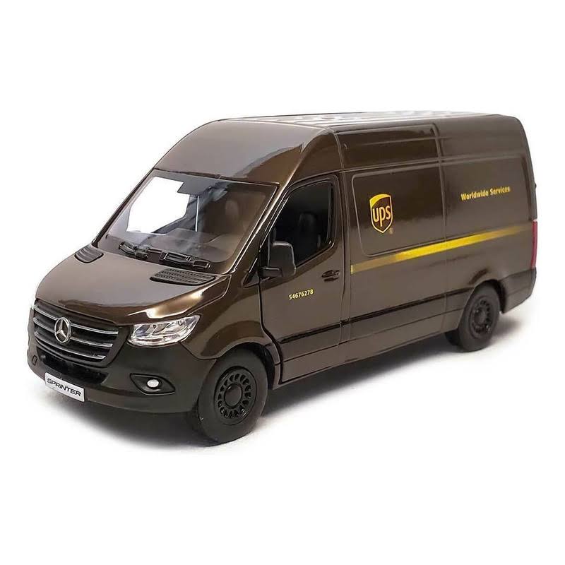 Kinsmart Mercedes-Benz Sprinter Ups Edition Delivery Van 1:48 Scale