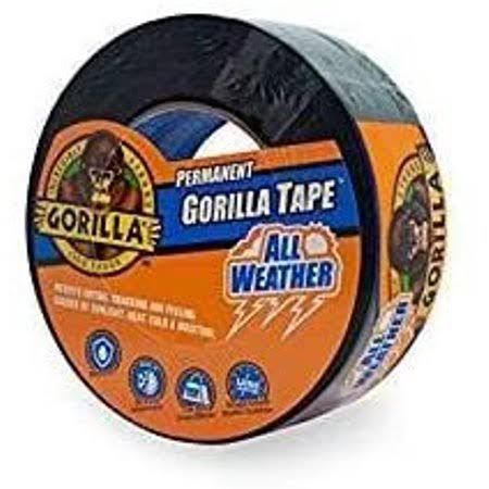 Gorilla 1.88 in. x 25 yd. Black All Weather Tape 6-Pack Blacks