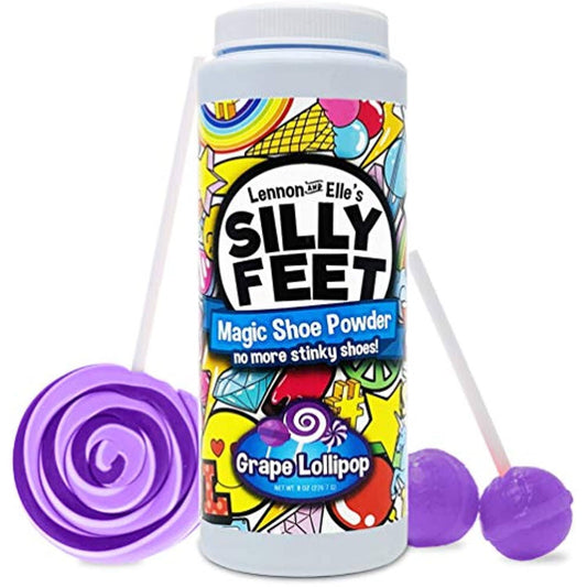 Silly Feet Magic Shoe Deodorizer Powder for Smell - Foot Powder Shoe Odor Eliminator Strong