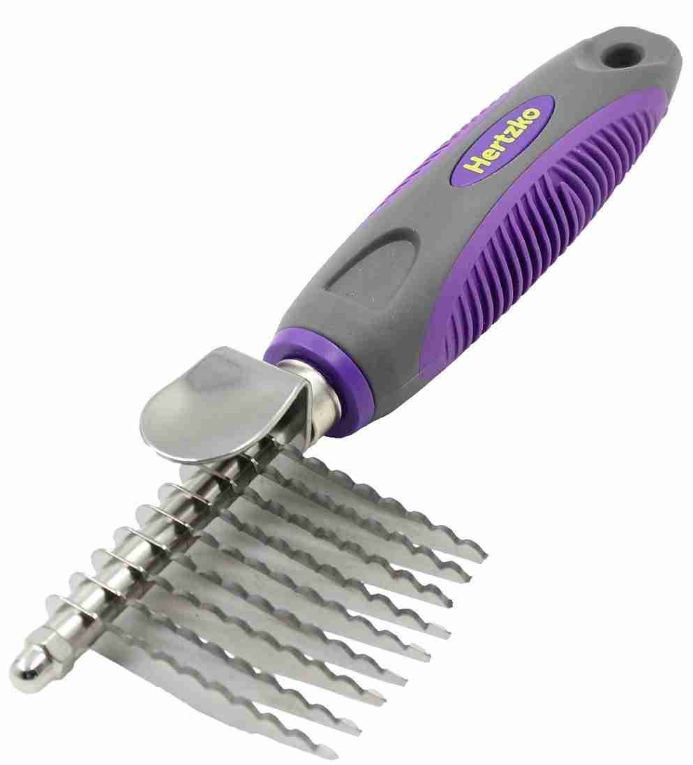 Hertzko Dematting Comb Long Blades with Safety Edges Great for Cutting Removing Dead