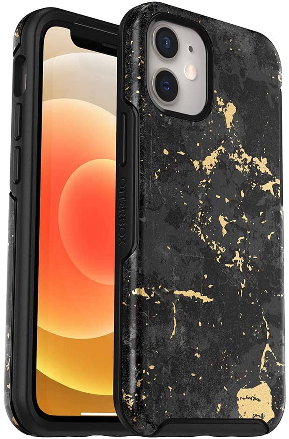 OtterBox Symmetry Clear Series Case for iPhone 12 Mini, Non-Retail Packaging - Enigma (BLACK/ENIGMA Graphic)