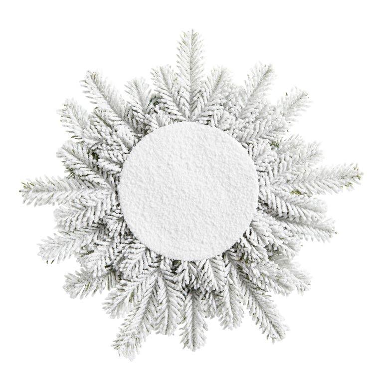 Snowy White Faux Cedar Leaf Placemat by World Market