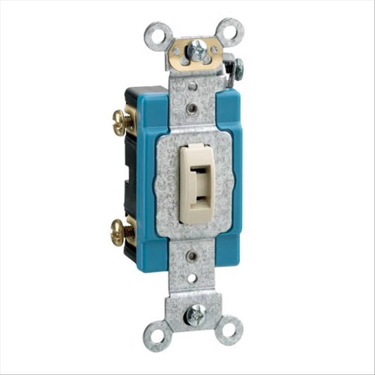 Leviton 1201-2IL 15 Amp Single-Pole Locking Toggle Switch Industrial - Ivory