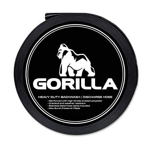 Gorilla Backwash Hose for Swimming Pools | Extra Heavy Duty | Chemical and Weather