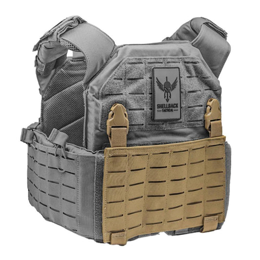 Shellback Tactical Laser Cut Molle Clip Placard 2.0, Coyote