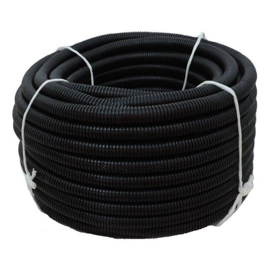 HYDROMAXX 1 in. x 100 ft Flexible Corrugated Orange HDPE Non Split Tubing Wire Loom OHDPENS100100