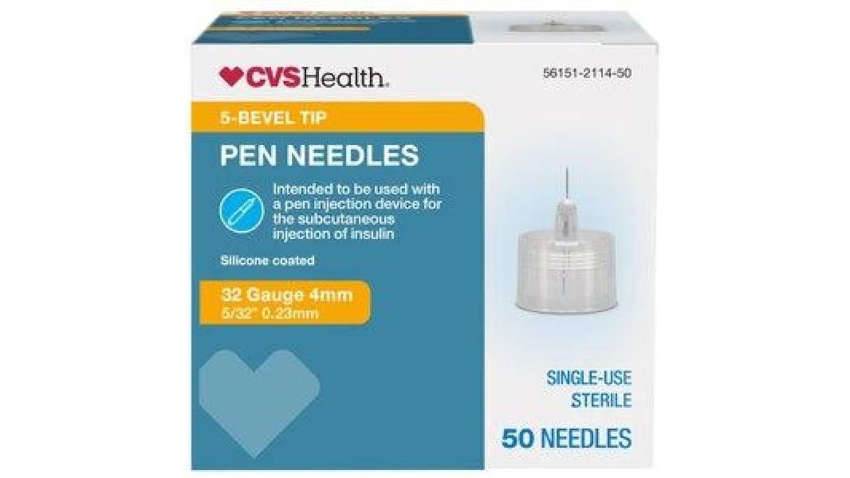 CVS Health 338708 31g x 5/16 (8mm) Pen Needle