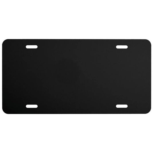 Elektroplate Personalized Front License Plate: Black Powder Coat HD Metal, Exc. Mounting Hardware, DLP-BLACK