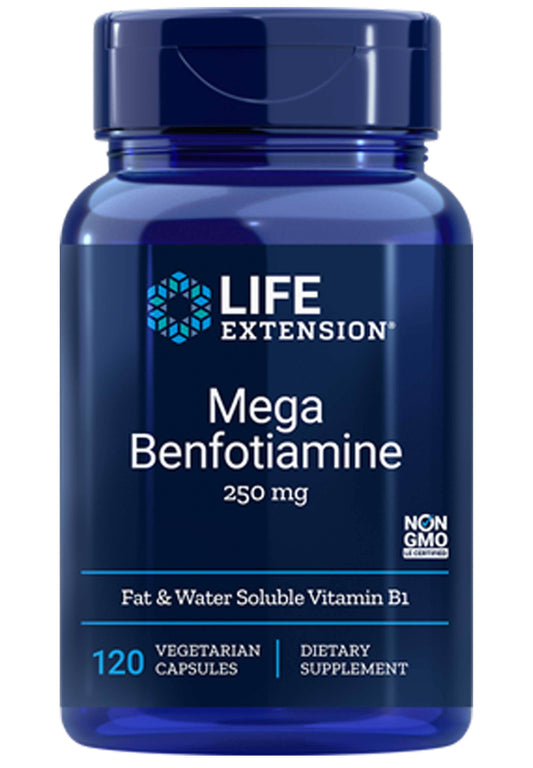 Life Extension Mega Benfotiamine Vegetarian Capsules 250mg - 120 count