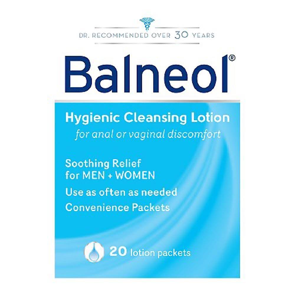 3 Pack - Balneol Hygienic Cleansing Lotion Packets 20 ct