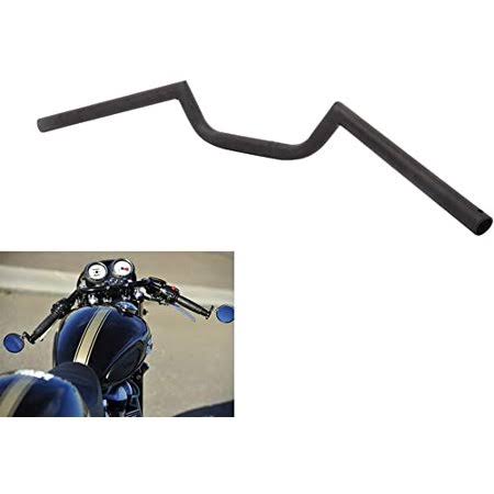 AnXin Motorcycle 7/8 Handlebar Cafe Racer Ace Clubman Style Handlebars 22mm Universal for Bobber Custom Application Black