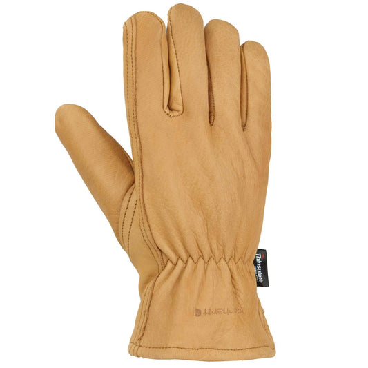 Carhartt Mens Insulated Leather Driver Glove - Black - Large