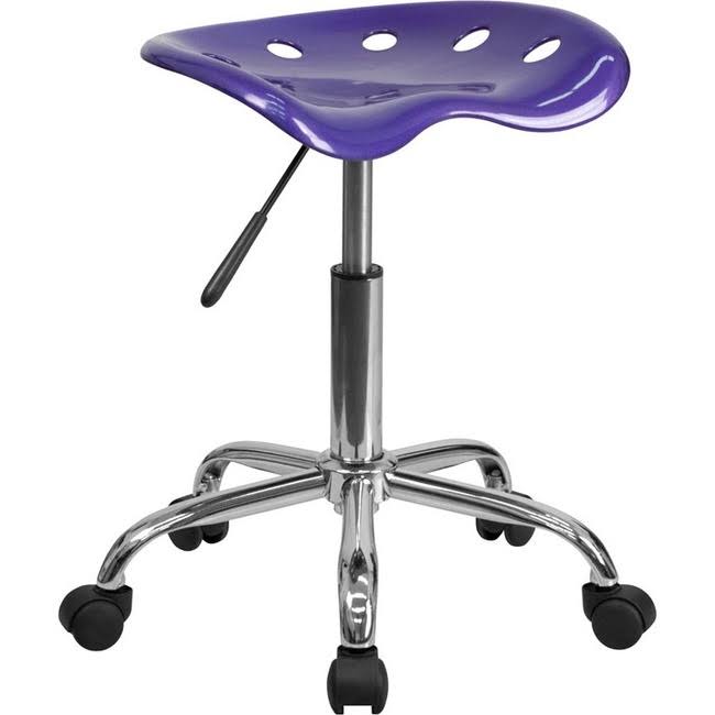 Flash Furniture Vibrant Tractor Seat Stool Green/Chrome