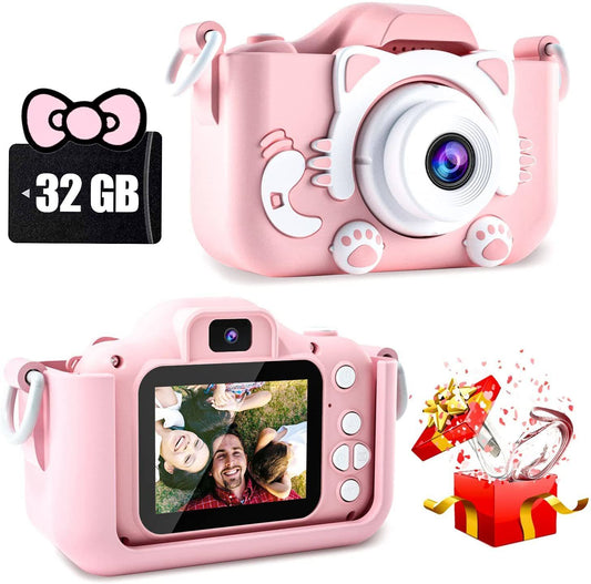 CIMELR Kids Camera Toys for 6-12 Year Old Boys/Girls, Kids Digital Camera for Toddler with Video, Christmas Birthday Festival Gifts for Kids, Selfie