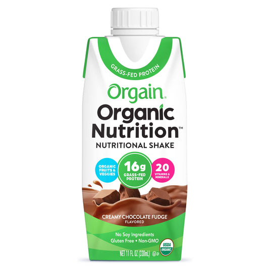 Orgain Organic Sweet Bean Nutritional Shake, Vanilla - 12 pack, 11 fl oz cartons